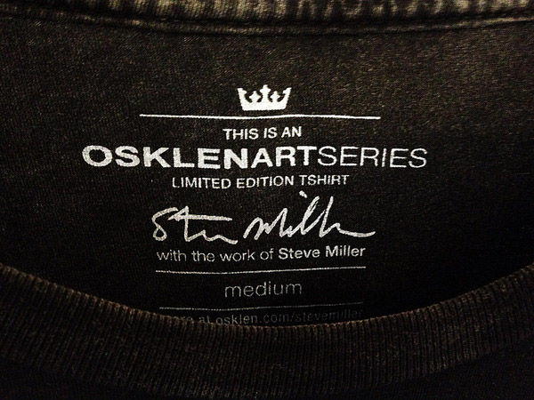 Steve Miller Osklen Art Series Label