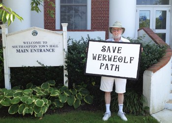 Dan protests the removal of Werewolf Path in Southampton