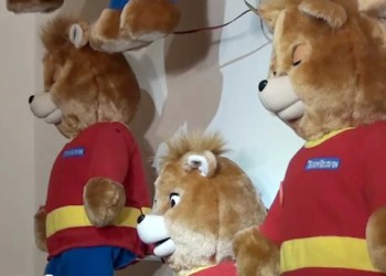 Interactive Teddy Ruxpin art piece