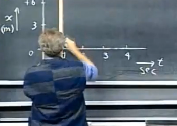 MIT Prof Melvin Lewin Draws Lines—Video still for Daily Viral