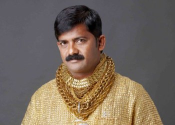 Datta Phuge and his gold shirt