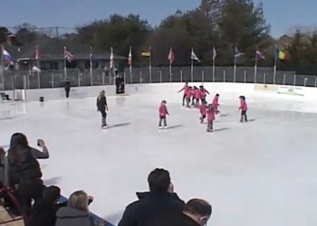 Junior Figure Skating Exhibition video still shot at Buckskill Winter Club in East Hampton in 2011