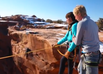 Girlfriend off cliff