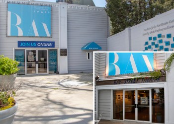 Bay Street Theater (inset) is now Bay Street Theater in Sag Harbor