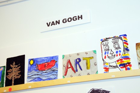 Van Gogh wall at the Springs Mystery Art Sale