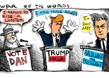 2020 election cartoon by Mickey Paraskevas