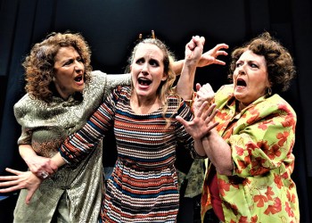 Phyllis March, Jessica Contino and Mary Ellin Kurtz in Theatre Three's 