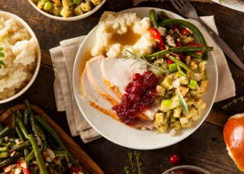 Homemade Thanksgiving Turkey on a Plate