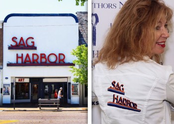 April Gornik and the pre-fire Sag Harbor Cinema