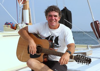 David Ryan with his trusty guitar