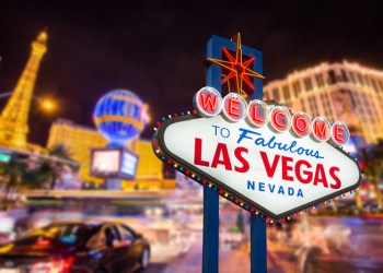 Las Vegas Strip and sign