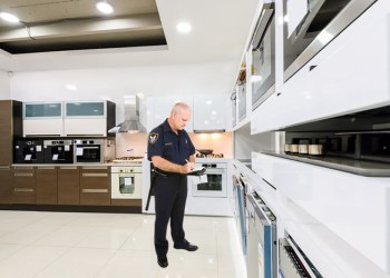 Hamptons Police reps check out possible kitchen products