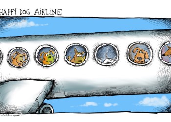 Puerto Rico dogs cartoon by Mickey Paraskevas