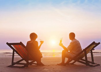 Retirees on the beach