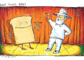 Toast cartoon by Mickey Paraskevas