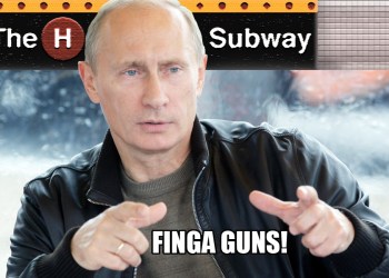 Vladimir Putin rides the Hamptons Subway!