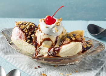 Nothing beats a banana split for dessert!