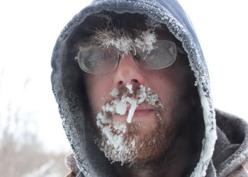 Don't drive with your top down in the cold, especially across a rotary