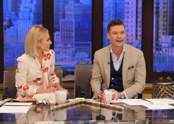 Kelly Ripa and Ryan Seacrest on 'Live with Kelly 