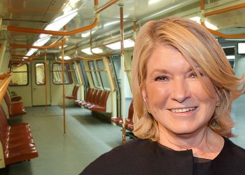 Martha Stewart rode the Hamptons Subway