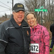 Sag Harbor Chief of Police Tom Faviano and Southampton Councilwoman Bridget Fleming came to show their support