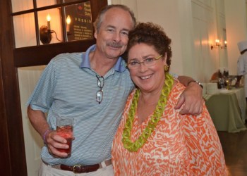 WHBPAC World Cinema series host Andrew Botsford and executive director Clare Bisceglia