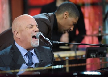 The Late Show with Stephen Colbert and guest Billy Joel during Monday's 01/09/16 show in New York