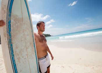 surfer with board