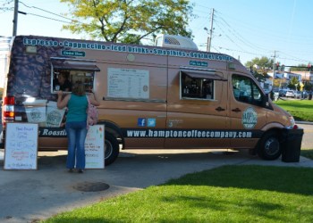 Hampton Coffee Company's mobile unit at Agawam Park