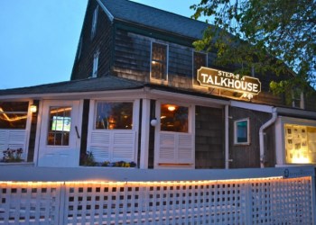 The Stephen Talkhouse in lights.