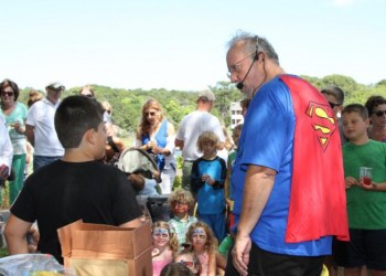 Children enjoyed performances, face painting and a rubber duckie race at Cowfish Restaurant