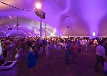 Some summer magic under the big tent of this year's Harvest East End.

