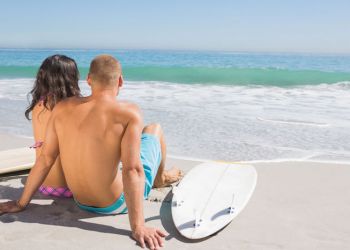 surfer couple