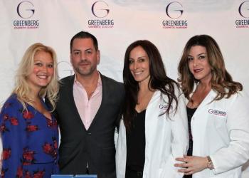 Christine Carroll of CoolSculpting, Anthony Toppi of Greenberg Cosmetic Surgery, Christy Brown of Greenberg Cosmetic Surgery, Kim Barbakoff of Greenberg Cosmetic Surgery