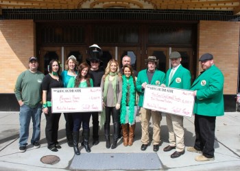 March of the Leprechauns check presentation.