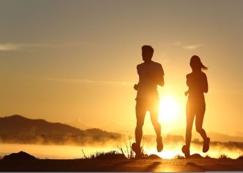 couple running