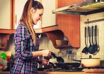 woman cooking