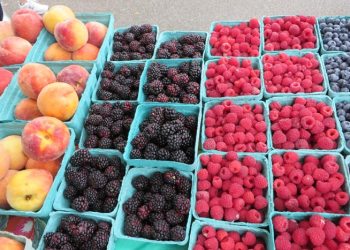 Farmers market berries.