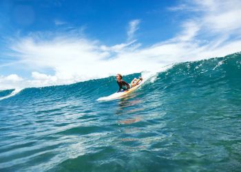 surfing kid