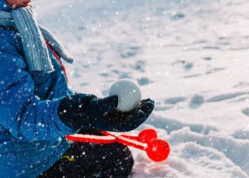 Little boy in the snow