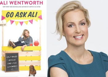 Picture of Ali Wentworth and the cover of her new book, 