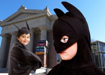 Dress like Batman at John Jermain Memorial Library!