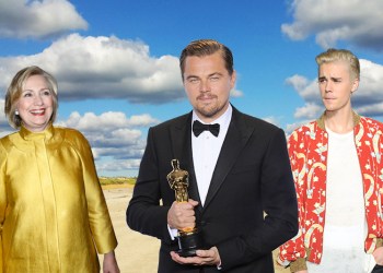 Hillary Clinton, Justin Bieber, Leonardo DiCaprio