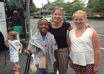 Camren, age 10 of Manhattan, was welcomed by Fresh Air friends Jamie, 18, and Dylann, 11, of Hampton Bays.