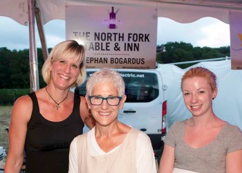 Mary Mraz, Claudia Fleming, Kerrin Himberger of North Fork Table 