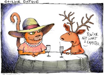 Cougars cartoon by Mickey Paraskevas