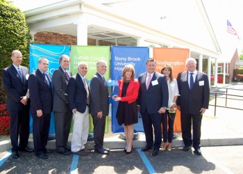 Health and elected officials cut the ribbon on the Kraus Family Health Center of the Hamptons.