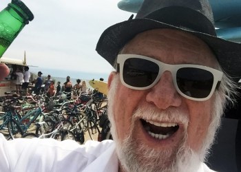 Dan takes a selfie at Ditch Plains in Montauk