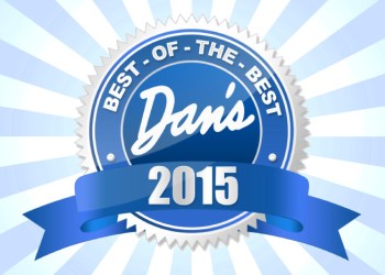 Dan's Best of the Best 2015 logo with burst background