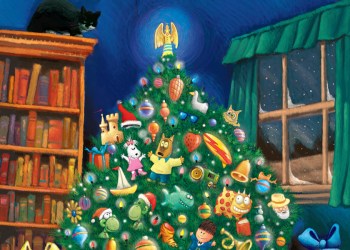 Dan's Papers Christmas 2014 cover art (detail) by Mickey Paraskevas